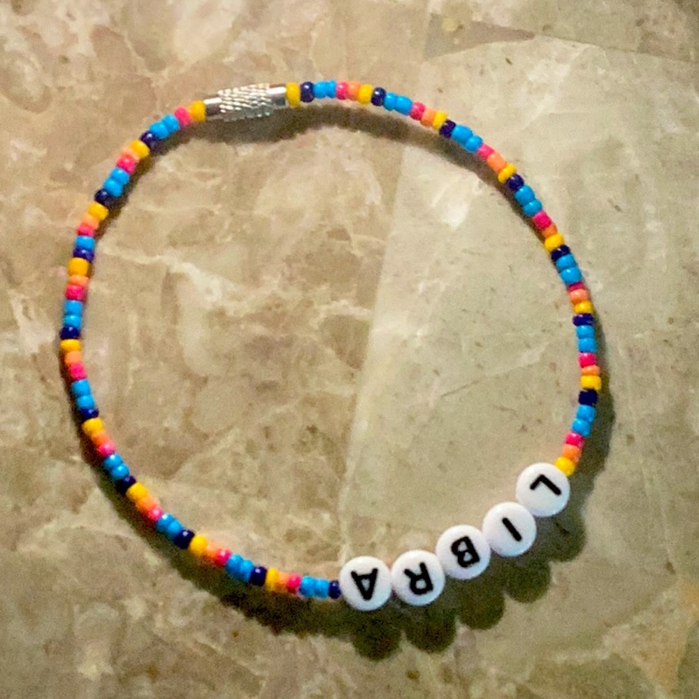 Beaded Libra Anklet